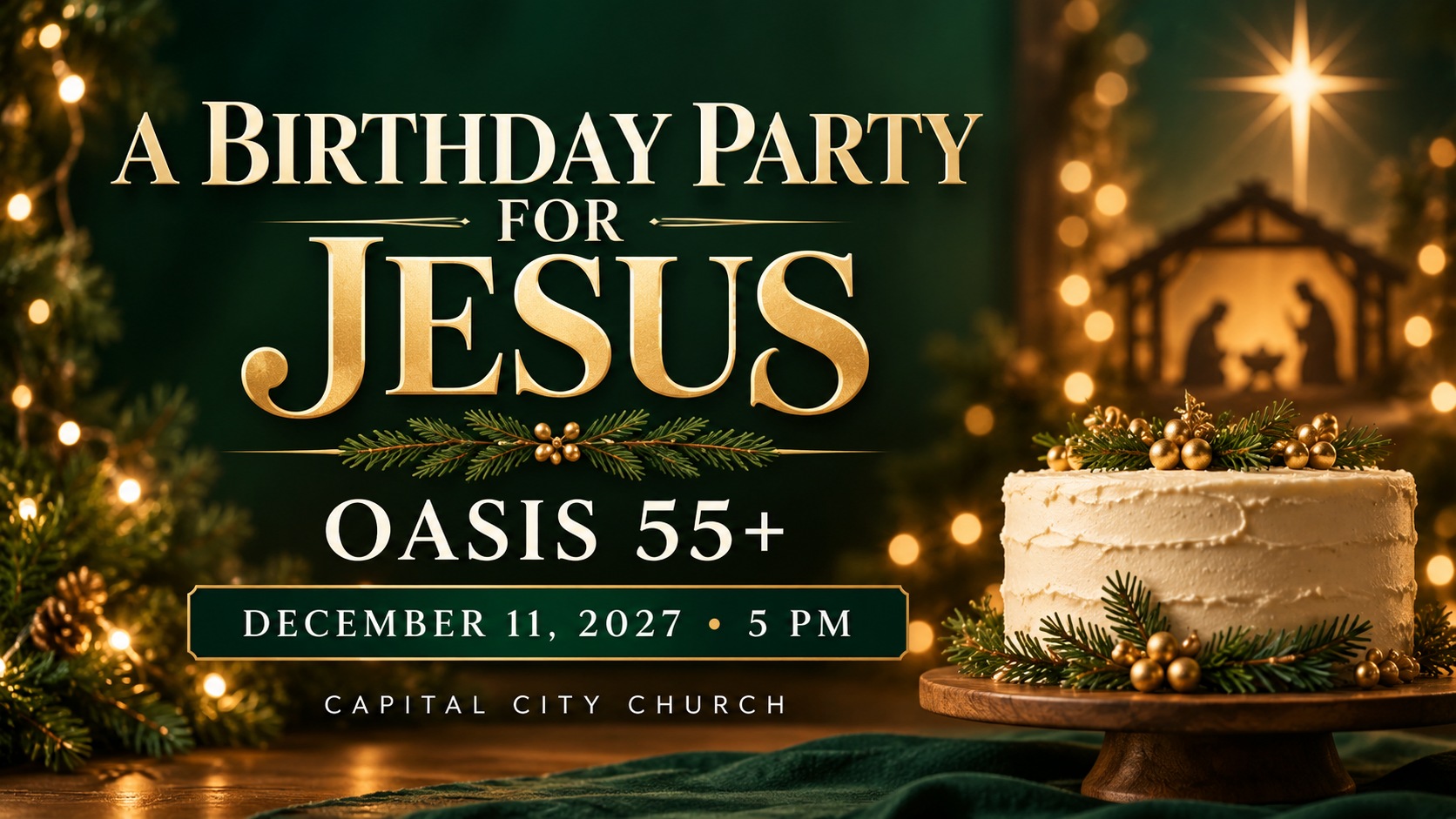 Oasis 55+ | A Birthday Party for Jesus. Capital City Church.