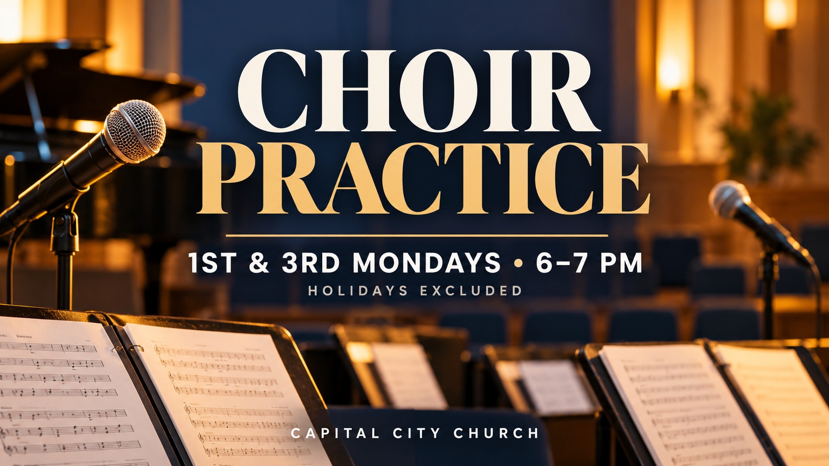 Choir Practice. Capital City Church.