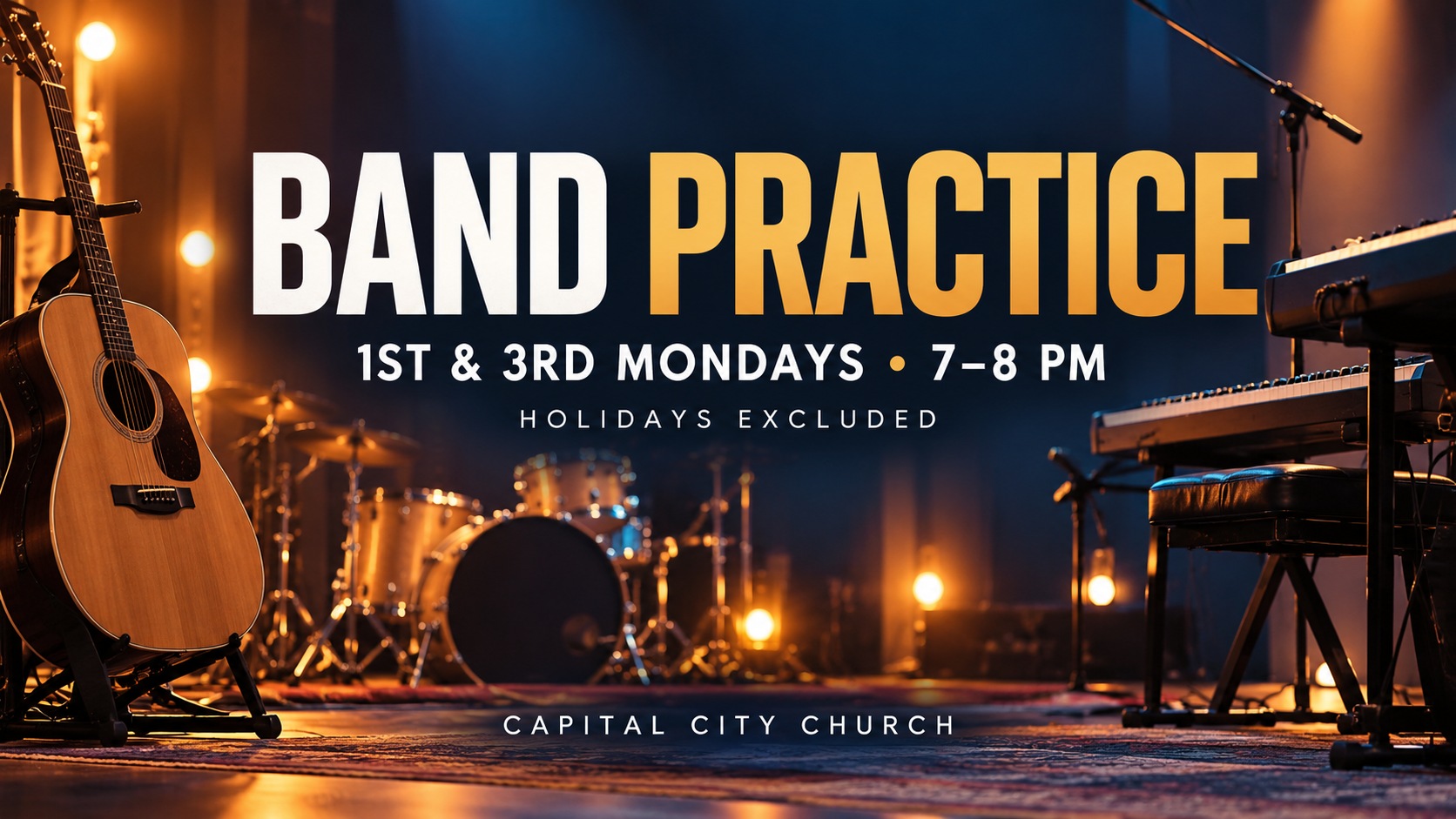 Band Practice. Capital City Church.