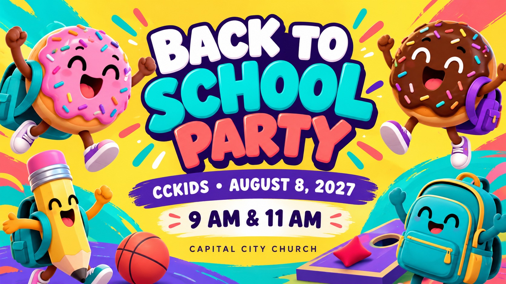 CCKids | Back to School Party. Capital City Church.