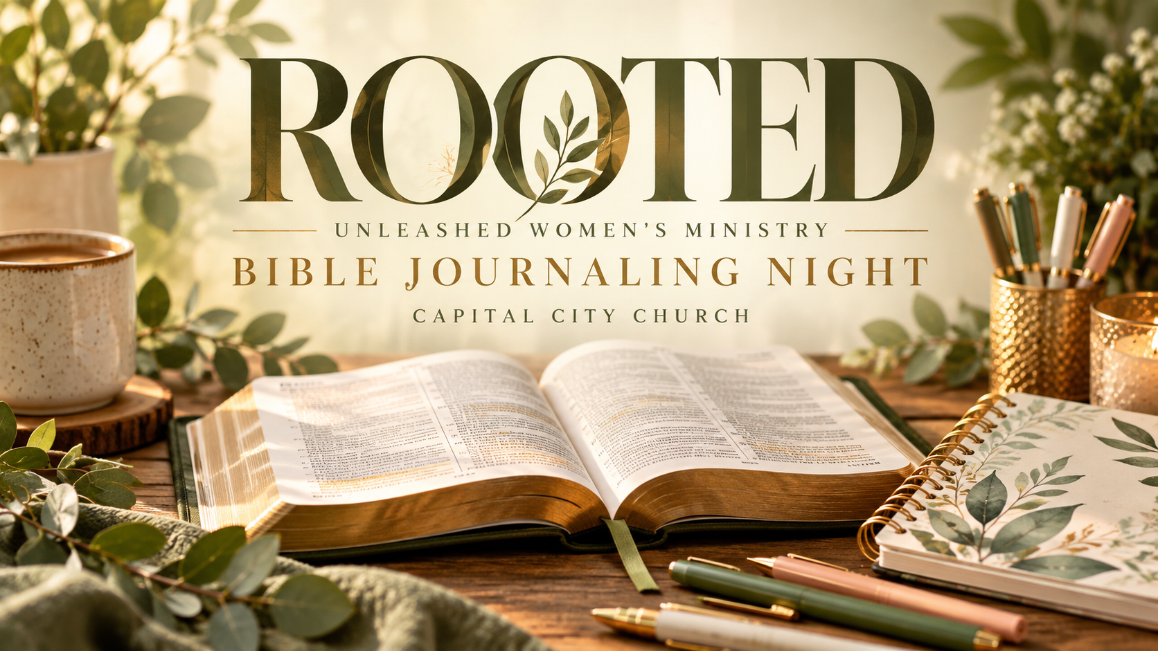 Unleashed Women's Ministry - Rooted: Bible Journaling Night. Capital City Church.