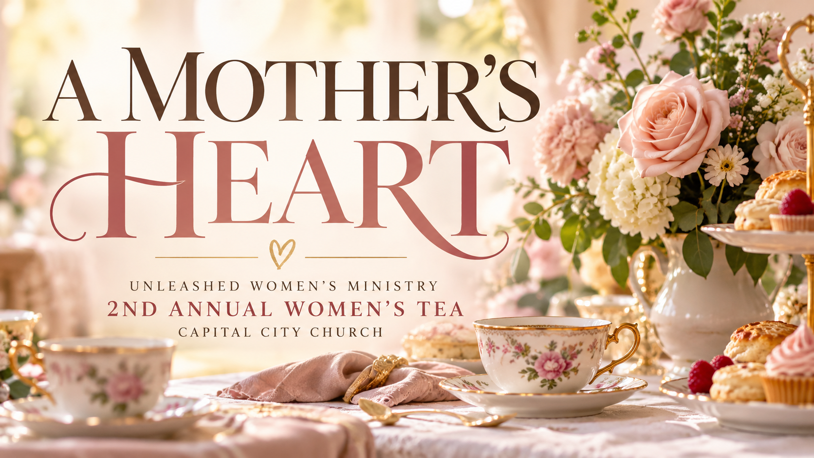 Unleashed Women's Ministry - A Mother's Heart: 2nd Annual Tea. Capital City Church.